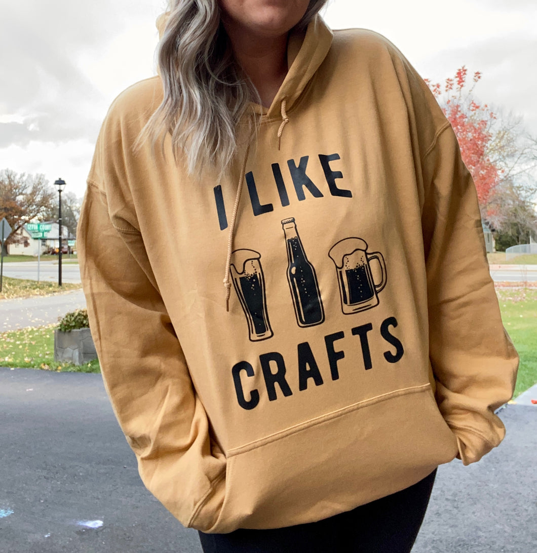 I like crafts hoodie