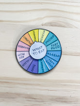 Load image into Gallery viewer, What to eat spinner pin
